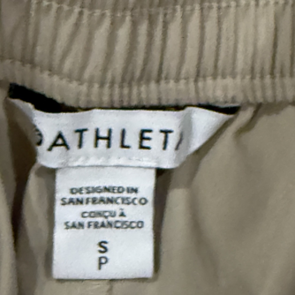 Athleta Cascade Poplin Cargo Pant Oak Tan Size S Small Khaki Lightweight NEW - Picture 4 of 5